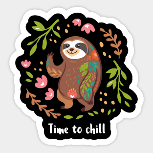 Chill Sloth Sticker